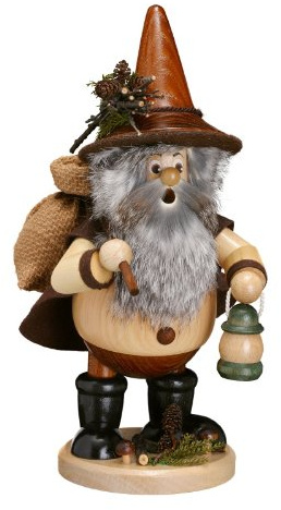 Original Erzgebirgischer Räuchermann® Waldwichtel groß Wanderer Natur - #886
