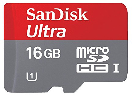 SanDisk Ultra Android microSDHC 16GB bis zu 48 MB/Sek, Class 10 Speicherkarte + SD-Adapter
