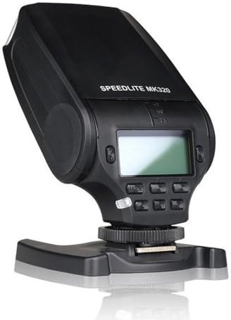 McoplusTTL - Flash Speedlite GN 32 para cámaras de Fotos Panasonic Lumix DMC GF7 GM5 GH4 GM1 GX7 G6 GF6 GH3 G5 GF5 GX1 GF3 G3 / para OM-D E-M5 II con difusor de Flash Suave