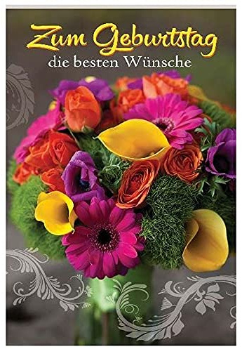 Depesche 4755-005 Glückwunsch-Karte zum Geburtstag mit 3D Motiv, Geburtstagskarte, ca. 12,5 x 17,5 cm groß, inkl. passendem Umschlag, ohne Innentext