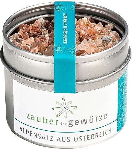 Zauber der Gewürze Alpensalz grob - Salz für Salzmühle, Ursalz naturbelassen, Ursalz grob aus dem Salzkammergut in Österreich, 135 g