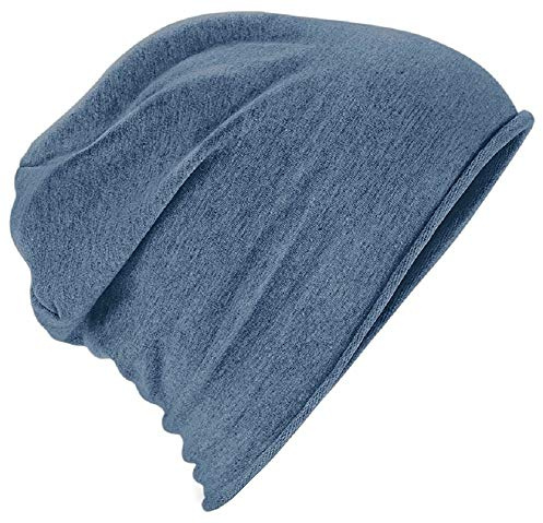 Jersey Beanie Denim Blue, denim, Einheitsgröße