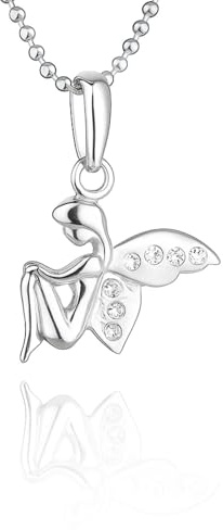 fish Kinder Silber-Kette Sterling-Silber 925 Engel Anhänger