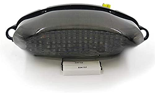 HASkulle Motorrad Smoke Led Rücklicht Bremslicht mit Integrierten Blinkern Indikatoren 1998-2005 Super Hawk / VTR1000 / VTR1000F