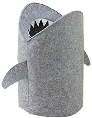 332PageAnn Spielzeugkiste Wäschekorb Filz aufbewahrungsbox -Wasserdicht Waschbar - Shark Wäschesack Mit Henkel Aus Leinen Haushalt