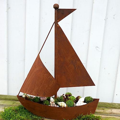 Storm's Gartenzaubereien Deko - Schiff in Rostoptik zum Bepflanzen - Maritime Deko