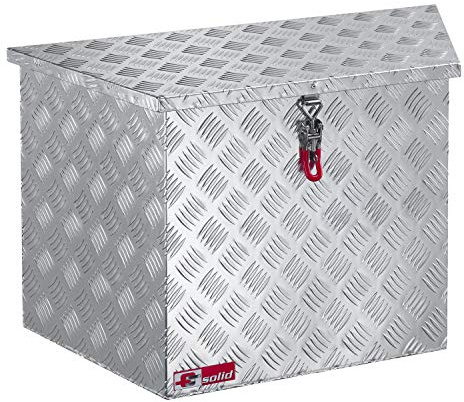 FTsolid Deichselbox aus Aluminium 120l – Premium Alu Anhängerbox für 2 Gasflaschen – Edelstahl-Spannverschluss, abschließbar & wetterfest – hochwertige Staubox für Wohnwagen & Trailer