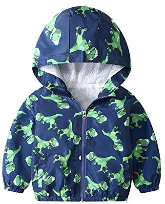 JinBei Boys Jacket Toddler Kids Windproof Hooded Jackets Soft, 1-7 Years | Lightweight Jacket, with Pockets, Comfortable Lining Coat, Outerwear, Raincoat, for Spring, Autumn, School, Hiking, Camping