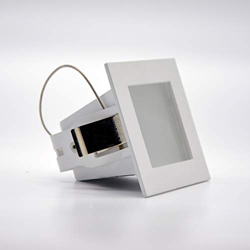 L+ Faretto a incasso da interno Faro da incasso a soffitto quadrato 7cm LED attacco GU4 1x 35W max colore bianco