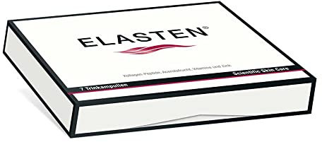 ELASTEN - Der studiengeprüfte Kollagen-Komplex für strahlende Haut von innen - Fältchen mildern - Bindegewebe stärken - 7 Trink-Kollagen-Ampullen à 25 ml