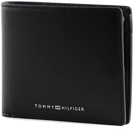 Tommy Hilfiger Herren Portemonnaie TH Modern Leather CC and Coin Klein , Schwarz (Black), Einheitsgröße