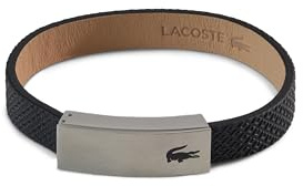 Lacoste Lederarmband für Herren Kollektion PORT Verziert mit petit piqué Muster - 2040110