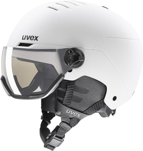 uvex Wanted Visor Pro Variomatic Skihelm (Größe: 54-58 cm, 11 white matt)
