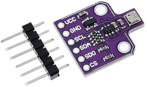 Hailege BME680 Temperatur-Feuchtigkeits-Sensormodul (Temperatur/Luftfeuchtigkeit/Druck/VOC-Gas) Hochpräziser digitaler Umweltüberwachungssensor mit SPI IIC DC 5V4 in 1 Sensor