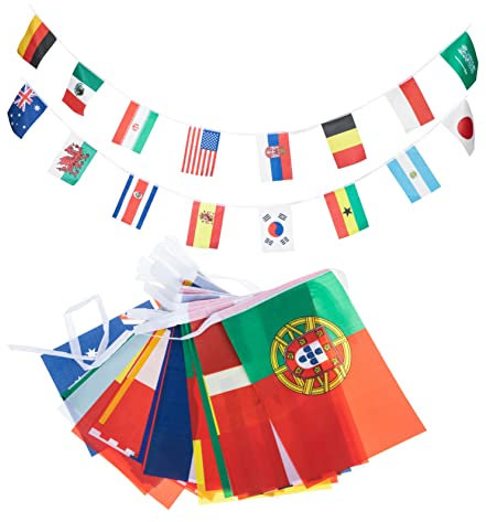 Europäische Flaggen 32 Länder Polyester String Flag Wimpelkette Banner