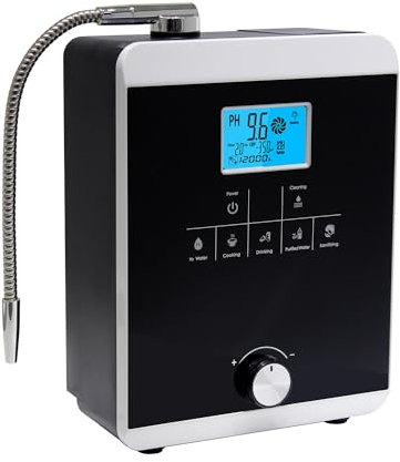DPLXQPP Máquina Agua Electrolizada Alcalina Ph 2.8-11.0,Filtración Doméstico,6000~12000 litros por Filtro,7 Configuraciones Agua,Limpieza Automática,Voz Inteligente,220V