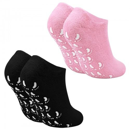 Feuchtigkeitsspendende Socken,2 Paar Fussmaske Socken,Hornhaut Socken,Gel Socken zur Reparatur Erweichung Rissiger Füße,Fußmaske Socks für Hornhaut Entfernen,für Trockene Rissige Füße