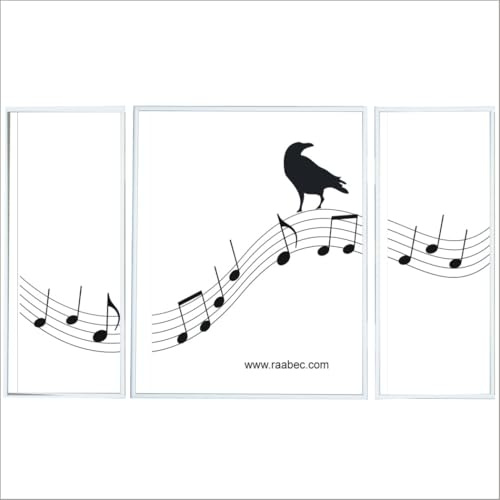 Triptychon Aluminium Bilderrahmen Farbe Weiß 50x80cm für Malen nach Zahlen | Alu-Rahmen, Fertig montiert, Mit Rückwand, ideal für Malen nach Zahlen Triptychon Bilder z.B. von Schipper, ohne Glas