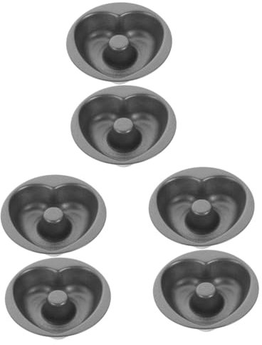 LABRIMP 6stücke Herzform Donut Backform Aus Karbonstahl Antihaftbeschichtet Für Kuchen Und Gebäck Leicht Zu Reinigen Lagern Für Zuhause Oder Bäckerei