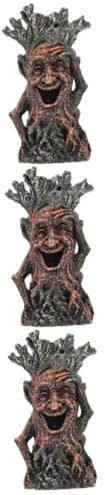 Sosoport 3pcs Aquarium Artificial Plants Fish Tank Underwater Tree Trunk Aquarium Decoration Resin Ornament