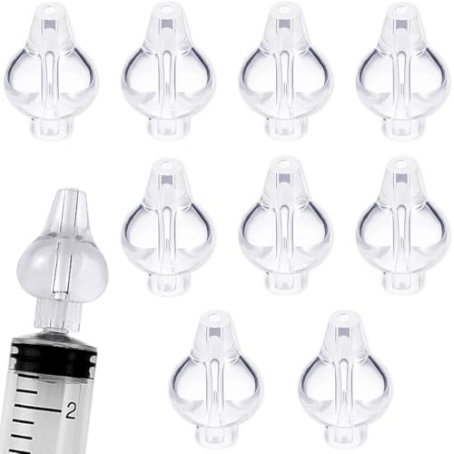 JEYORZY 9 pcs Beccuccio Morbido Lavaggio Nasale Bambini, Olive Nasali Per Lavaggi Neonato, Oliva Silicone Riutilizzabile, Nasali in Silicone per Lavaggi Neonato, Beccuccio Morbido Lavaggio Nasale