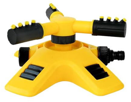 Garden Sprinklers For Lawns - Automatic Lawn Water Sprinkler | Sprinkler 360° Rotation Attachment For Garden Hose | 3 Arms Adjustable Water Sprinkler Irrigation System For Watering Plants Flowers(1PCS