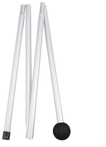 Honseadek Tent Tarp Poles,GENERAL Telescopic Adjustable Aluminium Camping Awning Poles Tent Accessories,for Headroom Canopy Porch Sun Shade Sail(A)