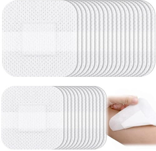 40Pcs Wound Dressings, 6x7cm Large Self Adhesive Plasters, Sterile Adhesive Dressings for Wounds, Breathable plasters for Wound