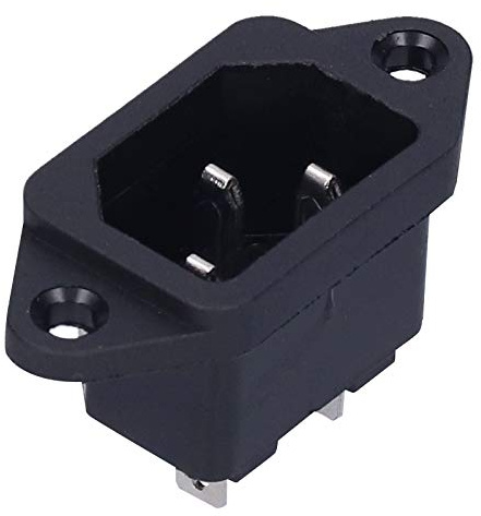 Yctze Lot de 10 Prises de Courant Mâles à 3 Cœurs, Connecteur de Montage sur Châssis en Cuivre, Alimentation Industrielle AC250 V 10 A pour Cuiseurs à Riz, Réfrigérateurs, Climatiseurs, Cuisinières