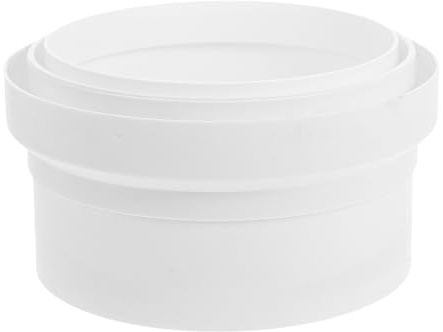 ibasenice Dispositivo de Válvula Antirretorno para Campana Extractora, Adaptador de Conducto de Aire en PVC, Cierre Sellado y Reducción de Ruido, Compatible Conductos de 150-180 MM para Uso