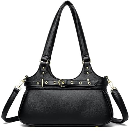 LY&SQ Sac Cabas en Cuir PU pour Femmes, Sac à Bandoulière Sous l'Aisselle Décontracté Élégant Modèle 2026
