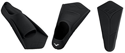 Arena Powerfin, Pinne da Allenamento Unisex Adulto, Nero (Black/Silver), 35-36