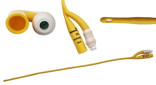 Latex Ballonkatheter CH 22 | 10 Stück | Blasenkatheter für Urinbeutel | Foley Katheter für Urindrainage | Typ: Nelaton