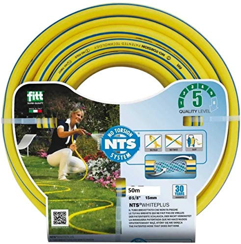 Bradas Gartenschlauch -5-lagig Profi-Gartenschlauch -1/2 NTS, Länge :50 Meter knickfest und verdrehungsfest:Modell: FITT, Wasserschlauch