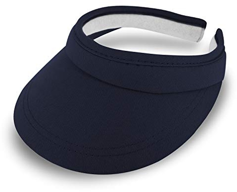 fiebig Visor | Skuggdispenser för ansiktet | Clipvisor i en storlek | i många färger av 100 % bomull | Sommarkeps med frottéband foder | solskydd paraplykeps