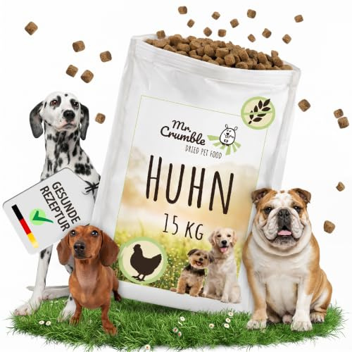 Mr. Crumble Hundefutter trocken Huhn getreidefrei Adult Alleinfutter 15 kg