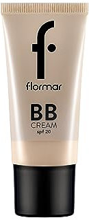 Flormar BB Crème avec SPF 20 pour un éclat naturel | Crème de jour teintée avec hydratant | Couvre les imperfections | Pour les teints clairs à moyens, BB Creme 35 ml., BB02 Fair/Light