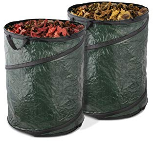 ADEPTNA 100L Heavy Duty Large Strong Pop Up Garden Waste Refuse Rubbish Bags Set of 2