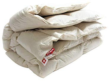 zizzz Enten Daunendecke 155x220 für das ganze Jahr - Made in Germany - NoMite & Downpass Zertifiziert - Bettdecke aus 90% Entendaunen / 10% Entenfedern mit sanfter Bio Baumwolle umhüllt