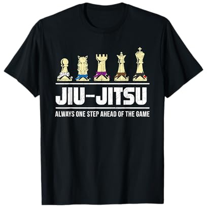 Jiu Jitsu Cintura Rank Scacchi, BJJ Vintage Invecchiato t-Shirt Maglietta