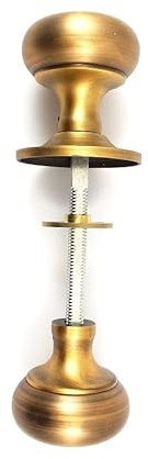Ironmongery Solutions® Architectural Mushroom Rim Knob for Doors, Brass, Rim Knob, Door Knob Handles, 5.2 cm x 5.6 cm, Antique Brass