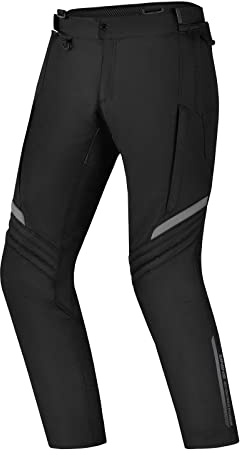 Shima Rush Motorradhose Herren - Sommer Verstärkte Motorcycle Tourenhose Männer aus Mesh Textil mit Wasserdichter Membran, Knie Protektoren (Schwarz, L)