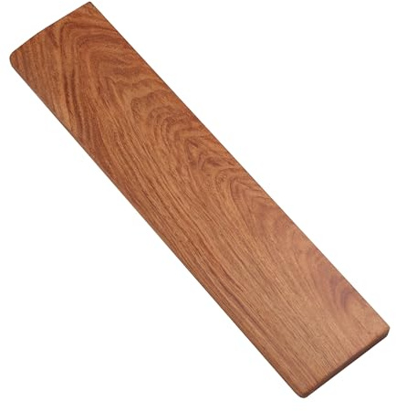 Linkidea 87 Keys TKL Keyboard Wrist Rest, Mechanical Keyboard Wooden Ergonomic Palm Rest, 14.1x3.1 inches / 15mm Thick (Brown)