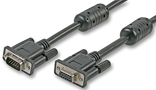 Pro Signal SVGA (D Sub) HD15 maschio a maschio cavo monitor (5 m) nero