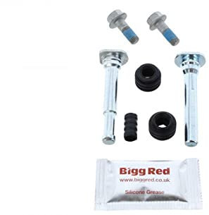 Bigg Red - Bremssattel Schrauben Schieber Führung Set - Vorne Links & Rechts - Inklusive Verschiedene Größen Von 2 Schrauben, Gummi & Fett - Für Lucas Sattel - Kompatibel Wählen Sie Modelle - 1376X