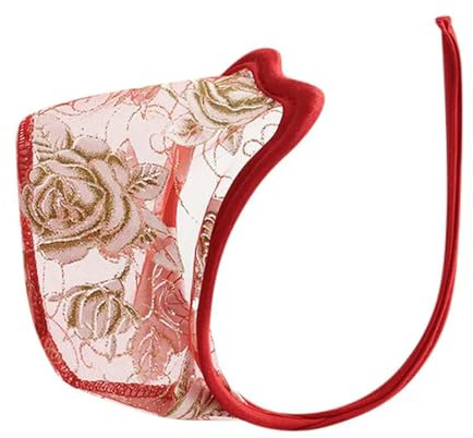 C String stringtrosor för män Bulge Pouch Sexig Solid Släta Gay Underkläder Spets Se Though Invisible Trosor