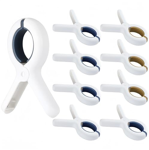 Pinzas Fuertes para Toallas de Baño y Playa - 9 Piezas a Prueba de Viento