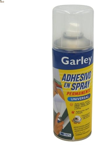 BricoLoco.com Spray adesivo permanente 400 ml. Colla spray universale per tessuto, tappezzeria, tessile, carta, cartone, artigianato, legno, sughero, metallo, plastica e altri (1)