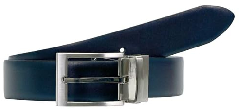 LLOYD-Herren-Leder-Wendegürtel 35 mm navy-black-W95