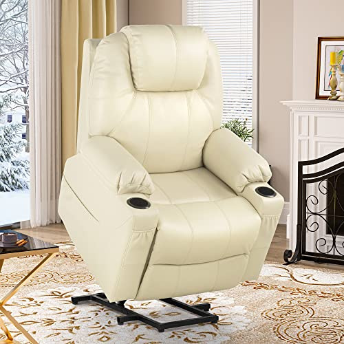 YITAHOME Electric Lift Recliner Chair for Elderly, Massage Heat Armchair